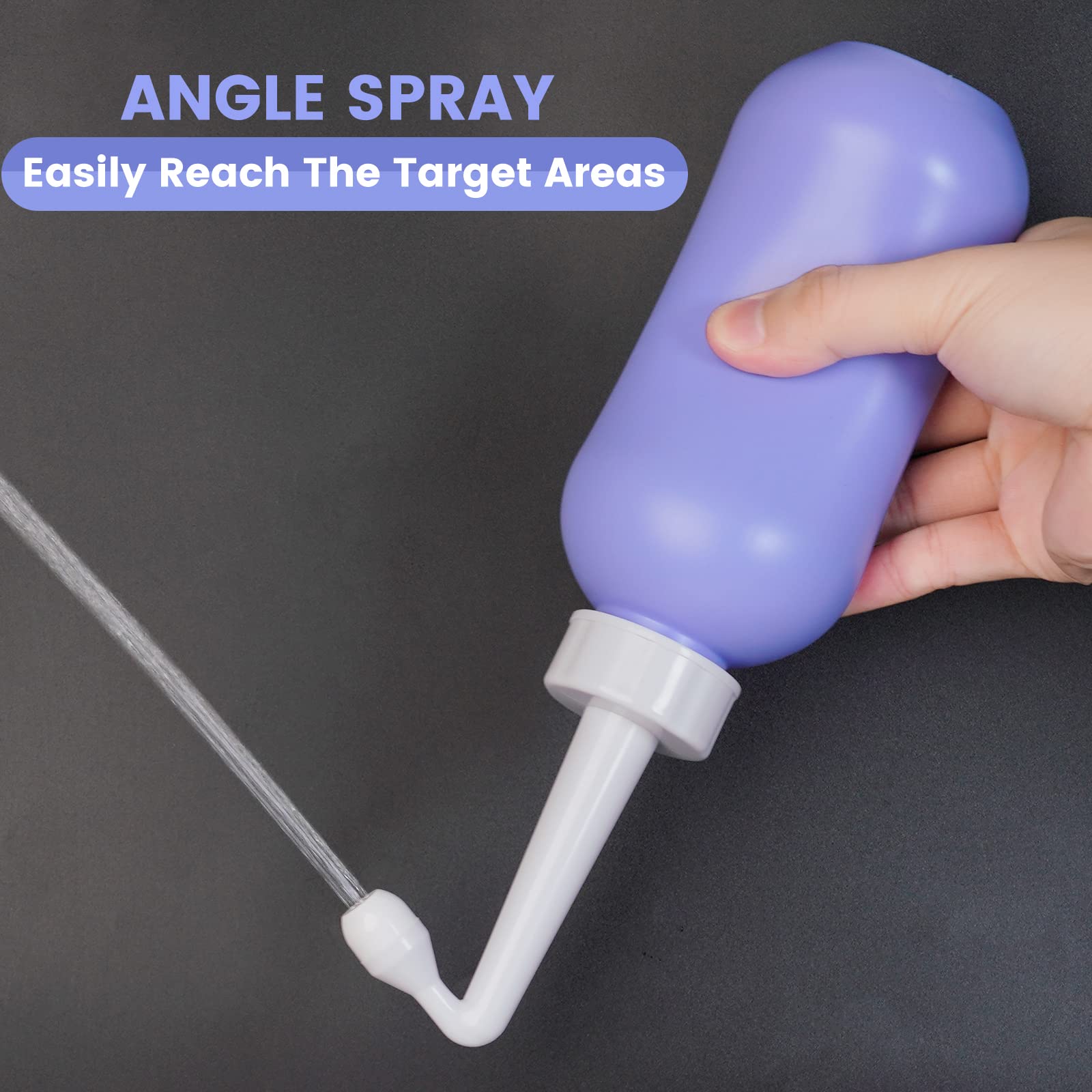 450ml Peri Bottle Postpartum for Feminine Care, 2 Pack Portable Travel Bidet for Toilet, Perineal Bottle